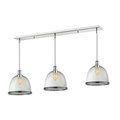 Z-Lite Mason 3 Light Island/Billiard, Chrome And Clear Seedy 719P13-3CH